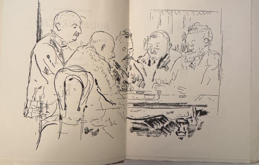 Artwork by Georges Courteline, Georges COURTELINE Boubouroche ill. Albert Dunoyer de Segonzac, Librairie de France, Paris, Made of paper