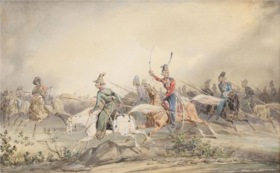 Noël-Dieudonné Finart | Cavalry scene | MutualArt