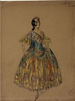 Costumes for a performance of this three-act operetta by Franz Lehár circa 1929 - Charles Bétout