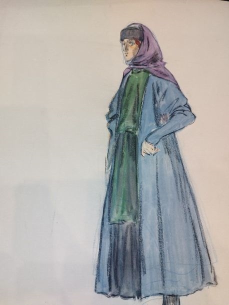 Artwork by Charles Bétout, Costumes for a performance of this three-act operetta by Franz Lehár circa 1929, Made of silkscreen on paper