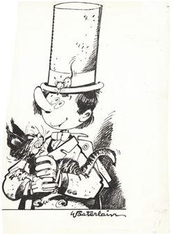 Docteur Poche - La planète des chats  pour la couverture du n° - Marc Wasterlain