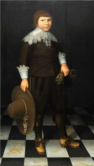 Portrait of a young boy - Wybrand Simonsz. de Geest the Elder