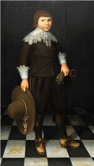 Portrait of a young boy - Wybrand Simonsz. de Geest the Elder