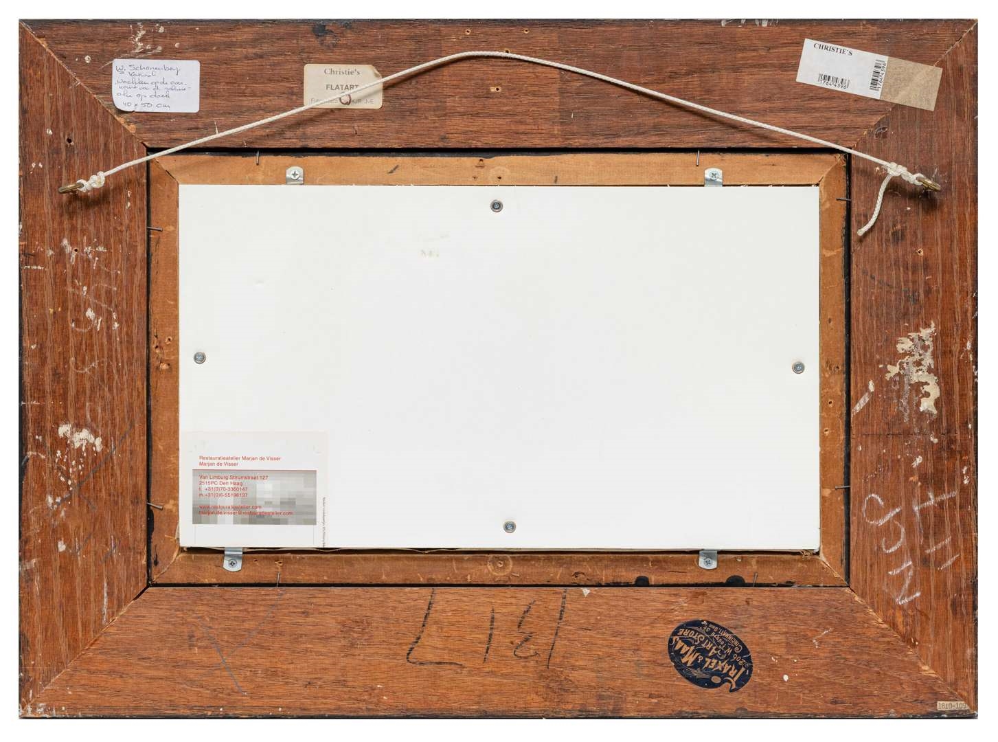 Artwork by Willy Sluiter, Waiting for the arrival of the fleet, Made of oil on canvas