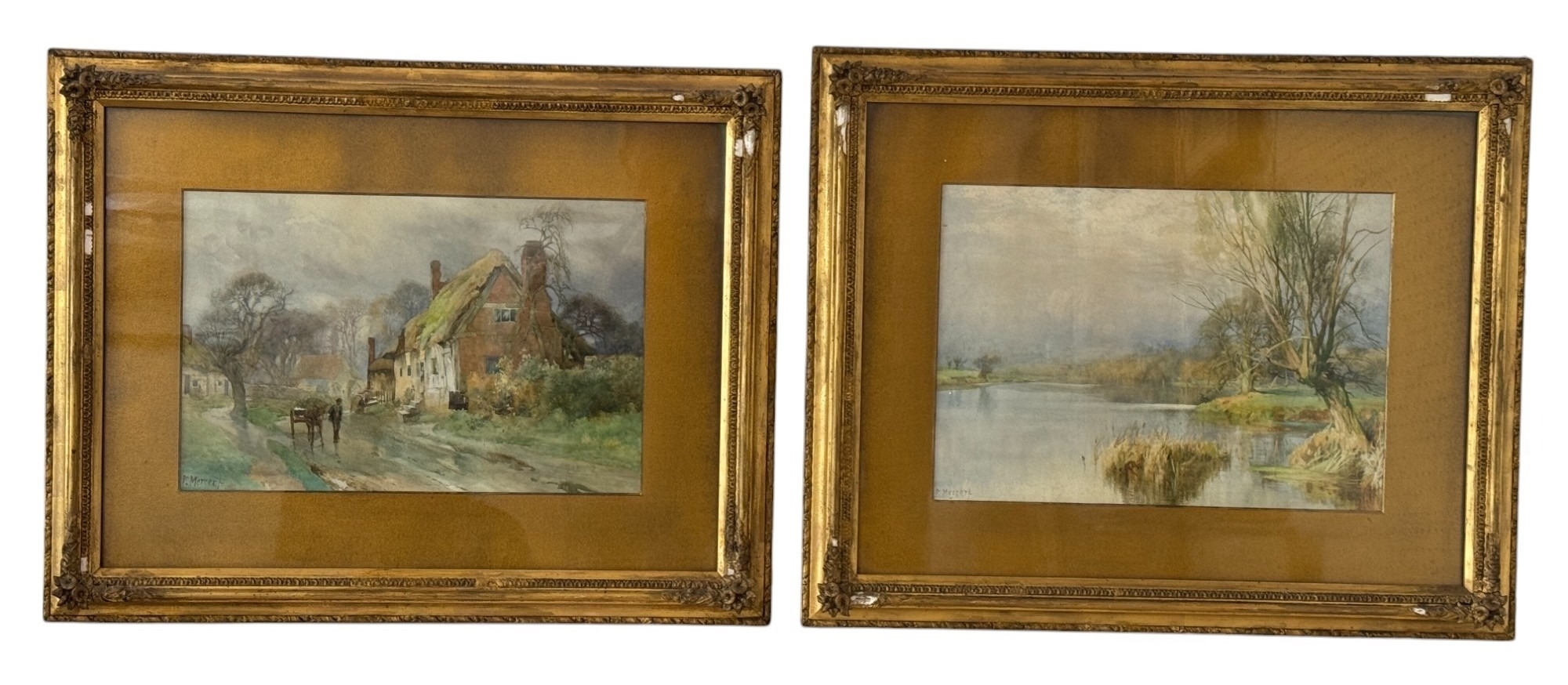Frederick Mercer | - Two watercolours depicting rural scenes: The Avon ...
