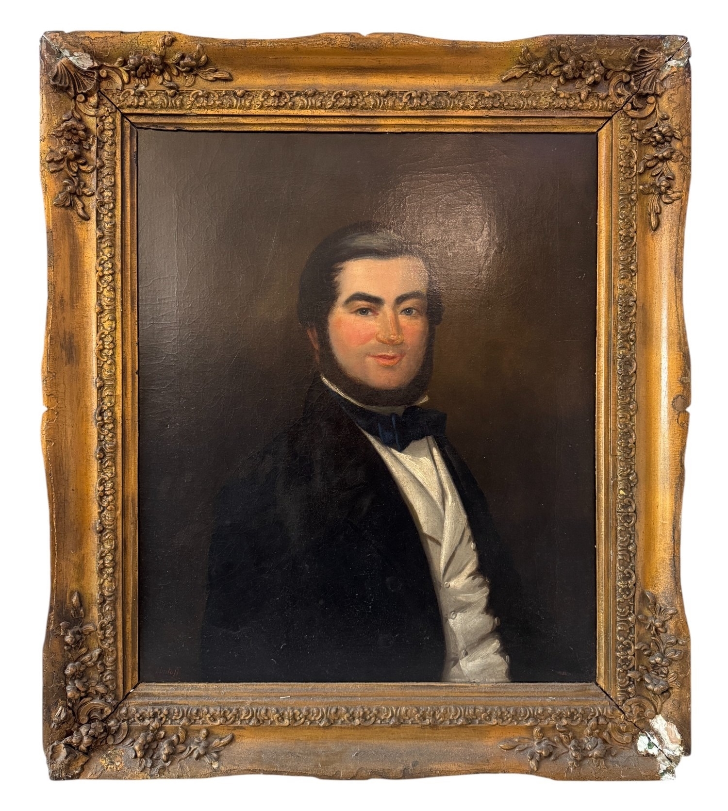 Artwork by Thomas Flintoff, - Portrait of a Gentleman, Made of oil on canvas