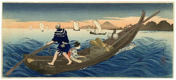 Kawasaki Asarifune (Ӥ괬), Clam fishing in Kawasaki