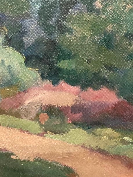 Artwork by Léon Giran-Max, Boating scene, Made of Oil on canvas