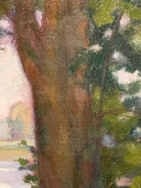 Artwork by Léon Giran-Max, Boating scene, Made of Oil on canvas