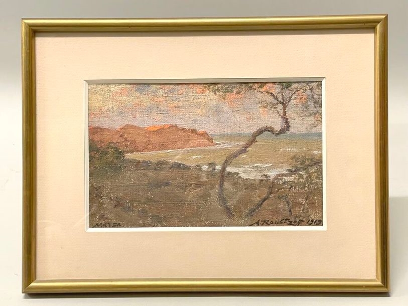 Alexandre Roubtzoff | Seaside landscape at Marsa (1919) | MutualArt