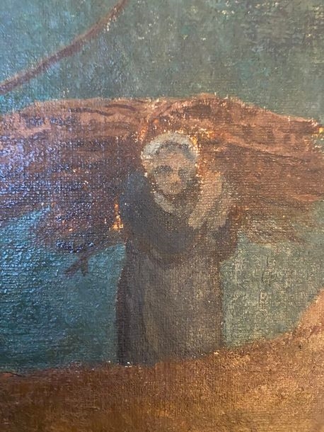 Artwork by Paul Sérusier, La ramasseuse de fagots en automne, Made of Oil on canvas