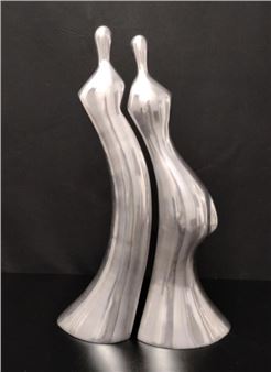 James Hill Style Couples Sculpture - James Hill
