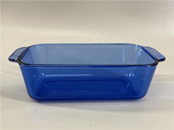 Pyrex | Pyrex 213-R Cobalt Blue Glass Bread Loaf Pan | MutualArt