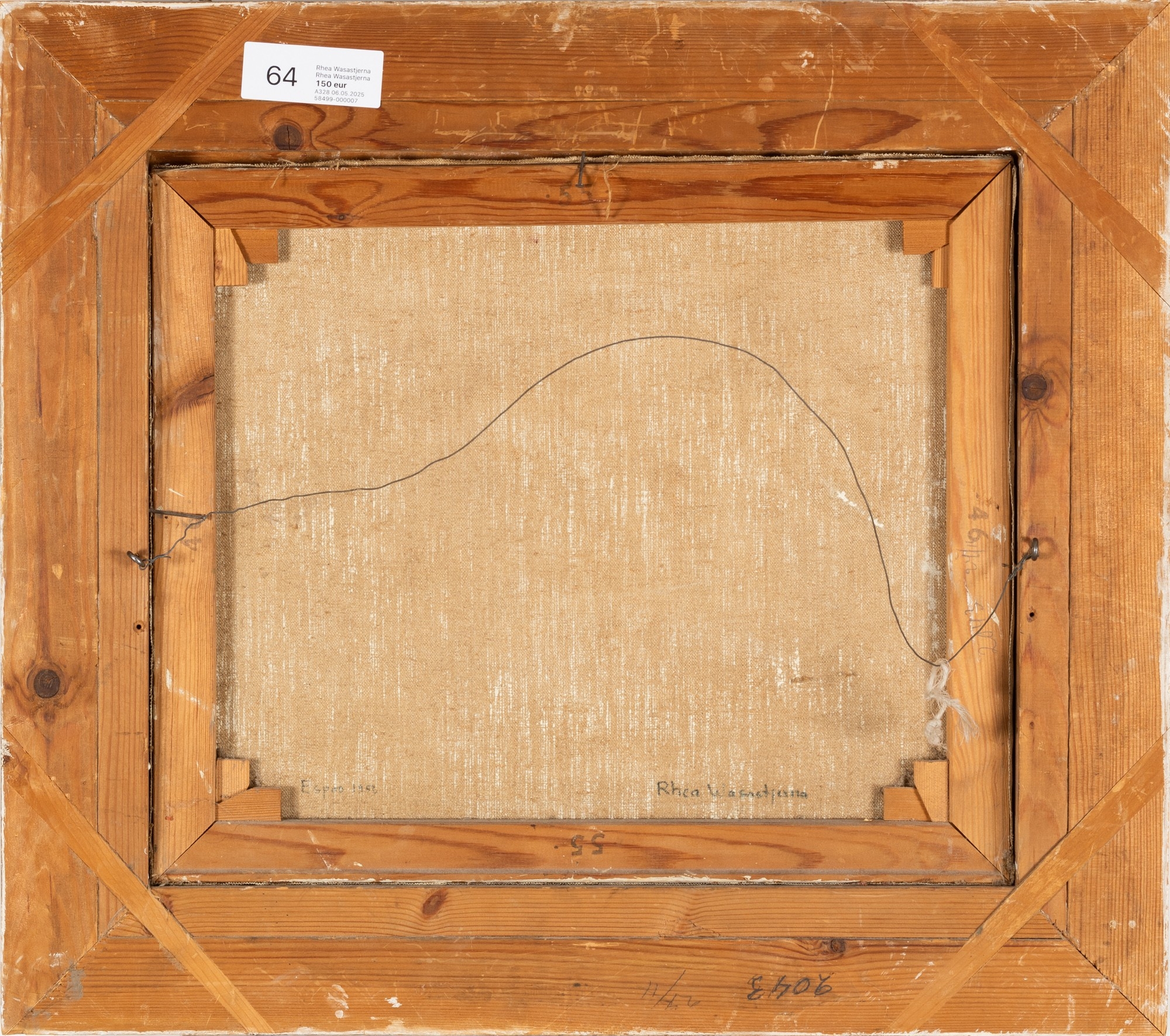 Artwork by Rhea Wasastjerna, Still life, Made of canvas