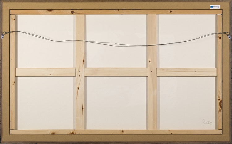 Artwork by Charles Pachter, Painted Flag, Made of acrylic on canvas