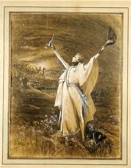Sarah Bernhardt dans le rôle du duc de Reichstadt - Georges Jules Victor Clairin