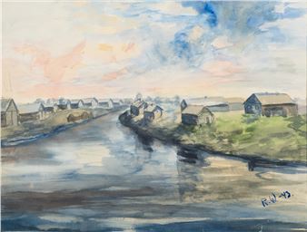 Aunuksen kylässä -43, Olonets-joki - Rhea Wasastjerna