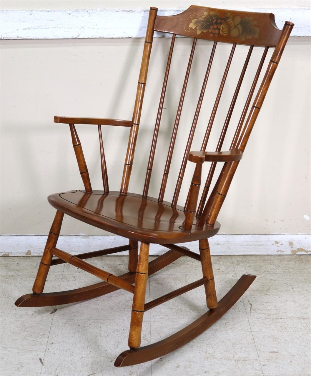 Hitchcock | Hitchcock Stenciled Maple Rocker | MutualArt