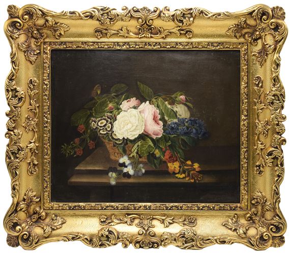 Martwa natura z kwiatami - Gottfried-Wilhelm Völcker