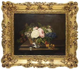 Martwa natura z kwiatami - Gottfried-Wilhelm Völcker