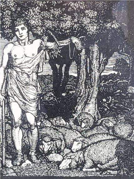 The Shepherd 1923 by Mervyn Napier Waller, 1923