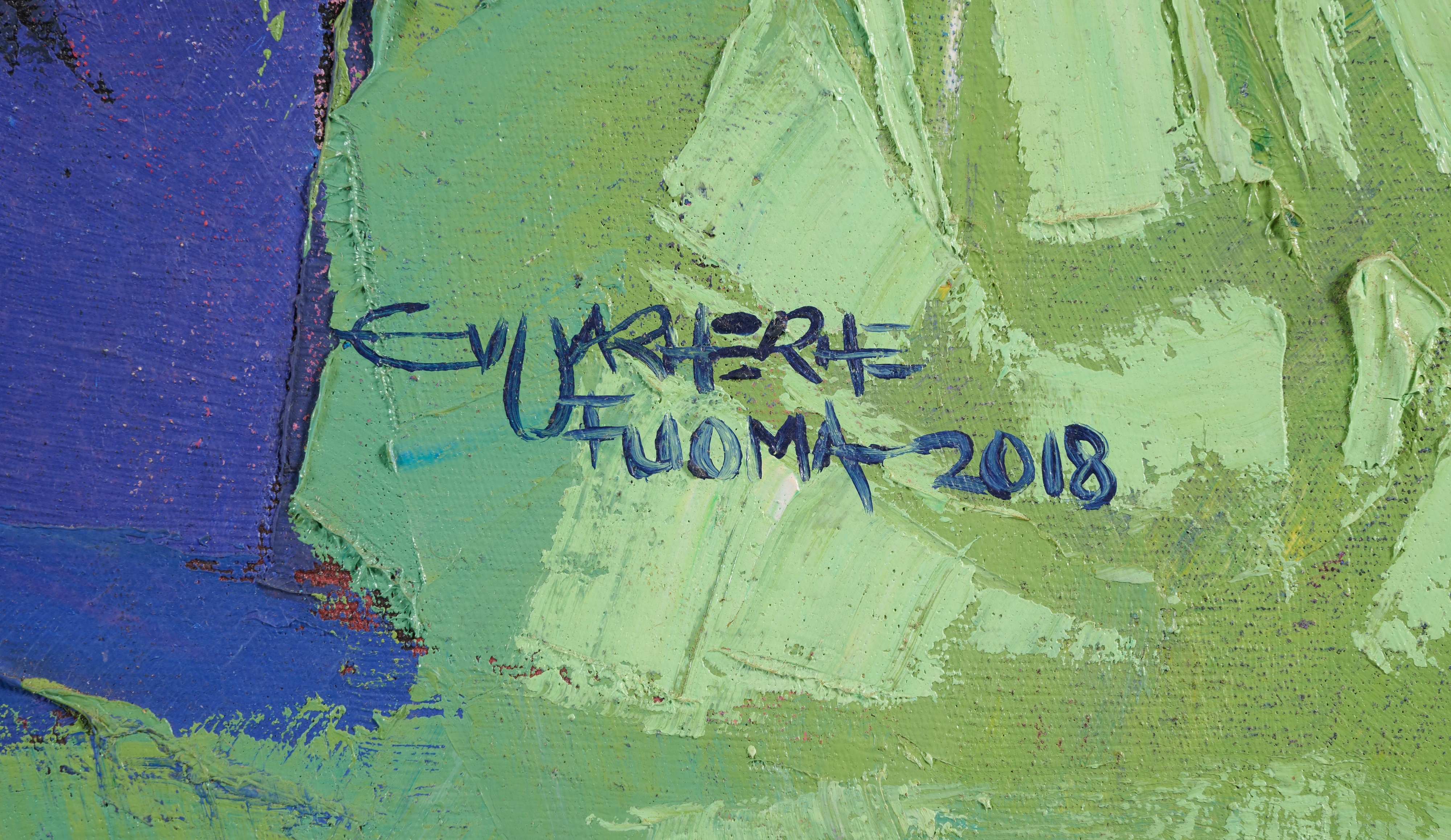 Artwork by Evuarherhe Ufuoma, REFLECTION SERIES, Made of oil on canvas