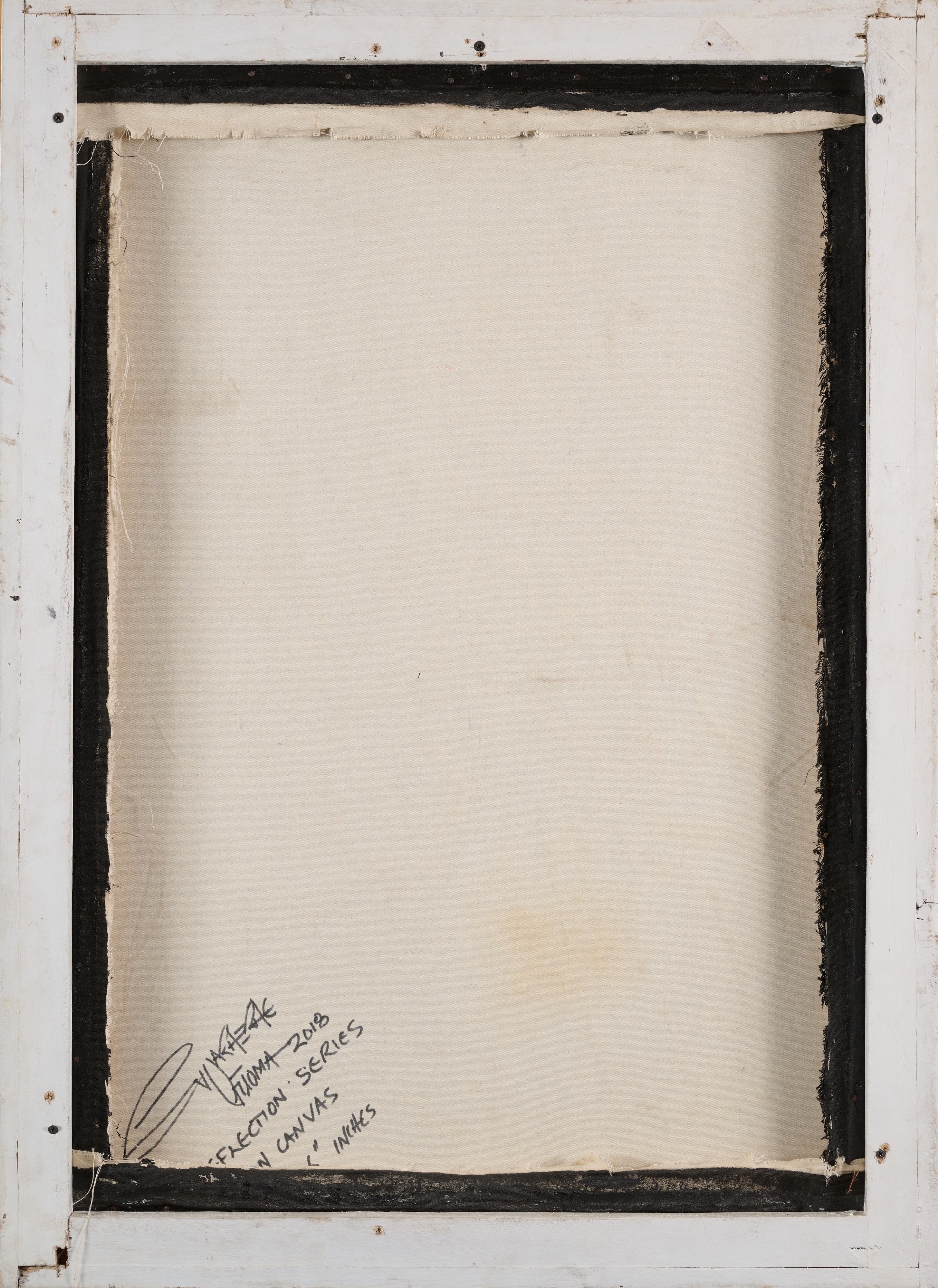 Artwork by Evuarherhe Ufuoma, REFLECTION SERIES, Made of oil on canvas