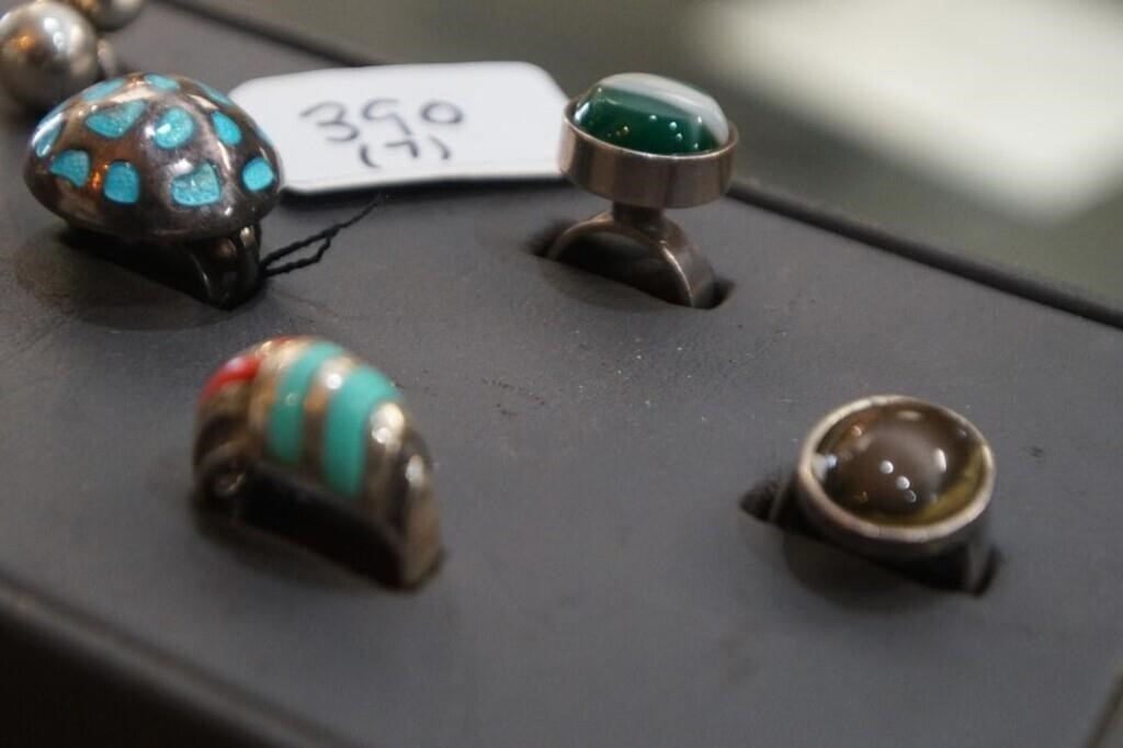 Margot de Taxco | 7 Vintage Mexico mid century modern rings (1937 ...