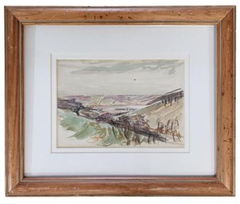 Harlan Hubbard 5x7 WC River View - Harlan Hubbard