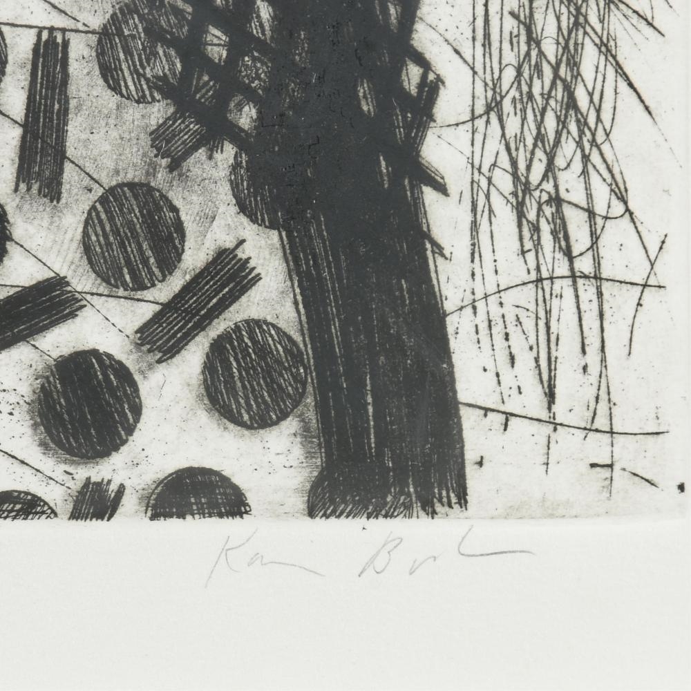 Artwork by Karin Broker, Portrait I,, Made of etching on paper