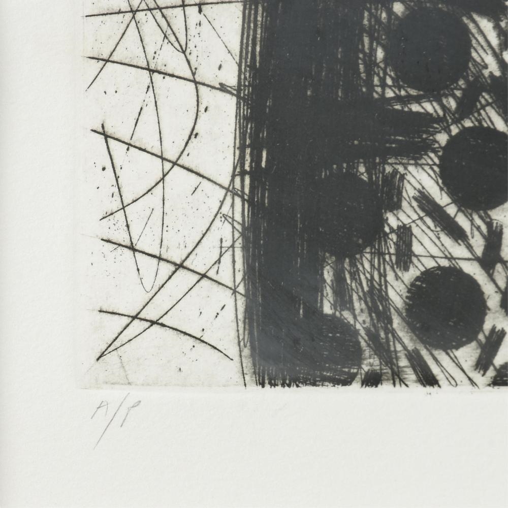 Artwork by Karin Broker, Portrait I,, Made of etching on paper