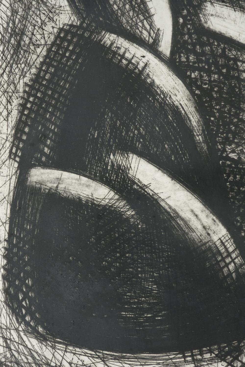 Artwork by Karin Broker, Portrait I,, Made of etching on paper