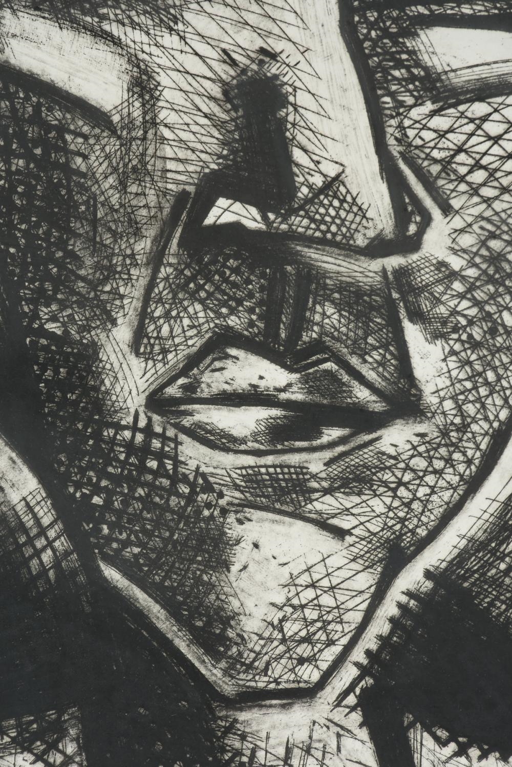 Artwork by Karin Broker, Portrait I,, Made of etching on paper