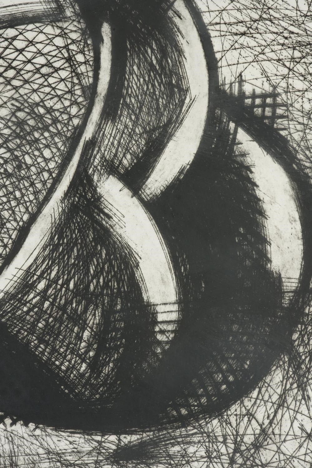 Artwork by Karin Broker, Portrait I,, Made of etching on paper