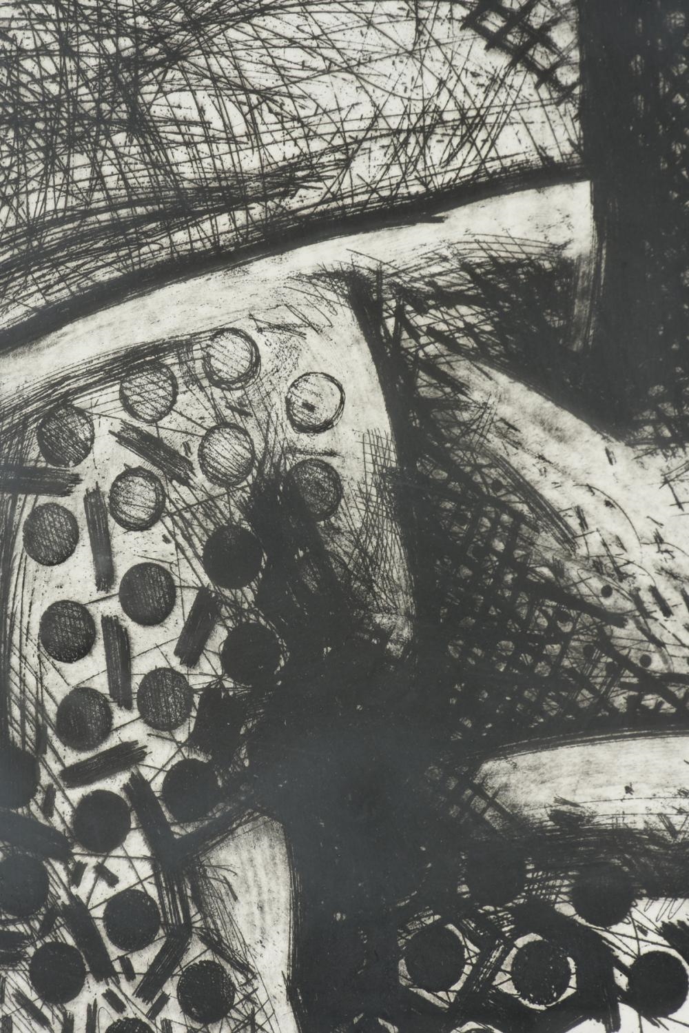 Artwork by Karin Broker, Portrait I,, Made of etching on paper