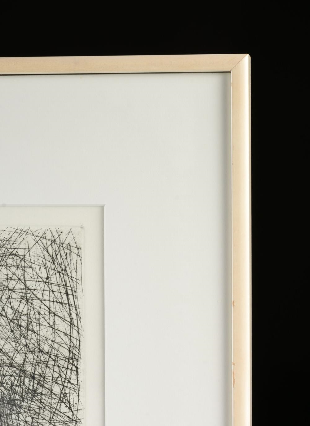 Artwork by Karin Broker, Portrait I,, Made of etching on paper