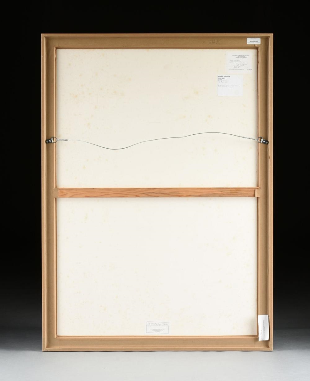 Artwork by Karin Broker, Portrait I,, Made of etching on paper