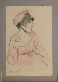 Elegant Girl in a Pink Dress - Robert Mahelin