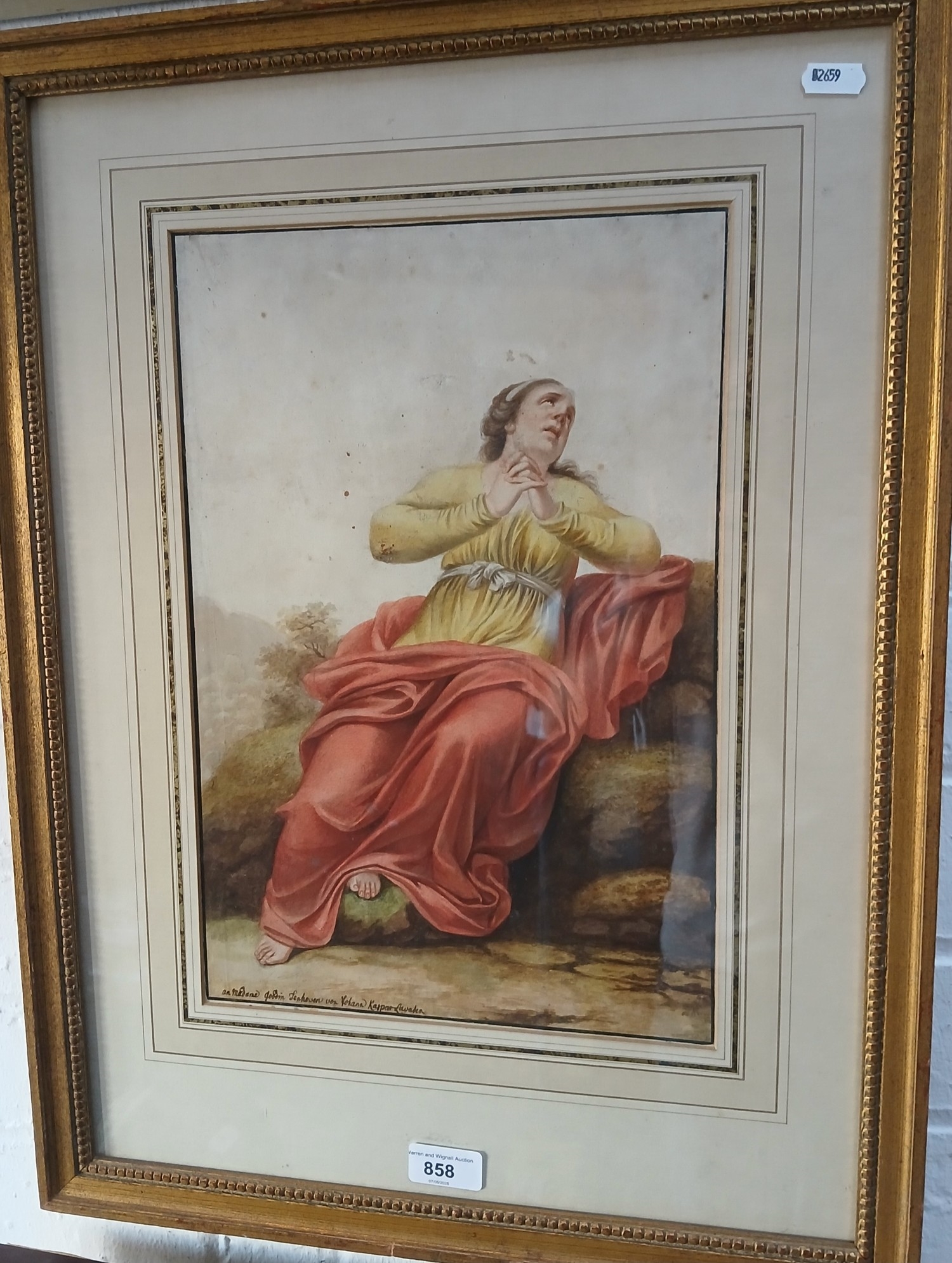 Artwork by Johann Caspar Lavater, Johann Caspar Lavater (Swiss, Made of watercolour