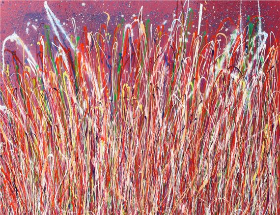 "Wild Grass Sunset" by Max Milan, Painted in 2024