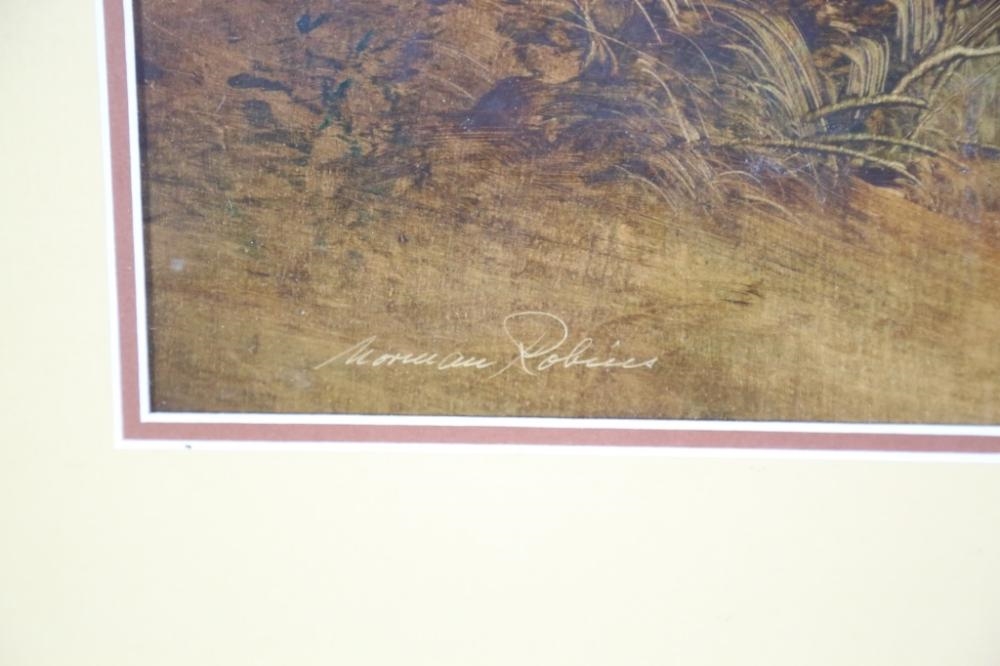 Artwork by Norman Robins, Morning Walk, Made of Oil on board