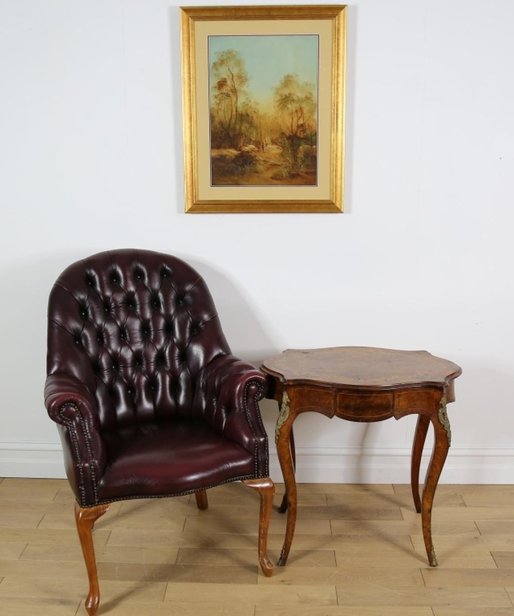 Artwork by Norman Robins, Morning Walk, Made of Oil on board