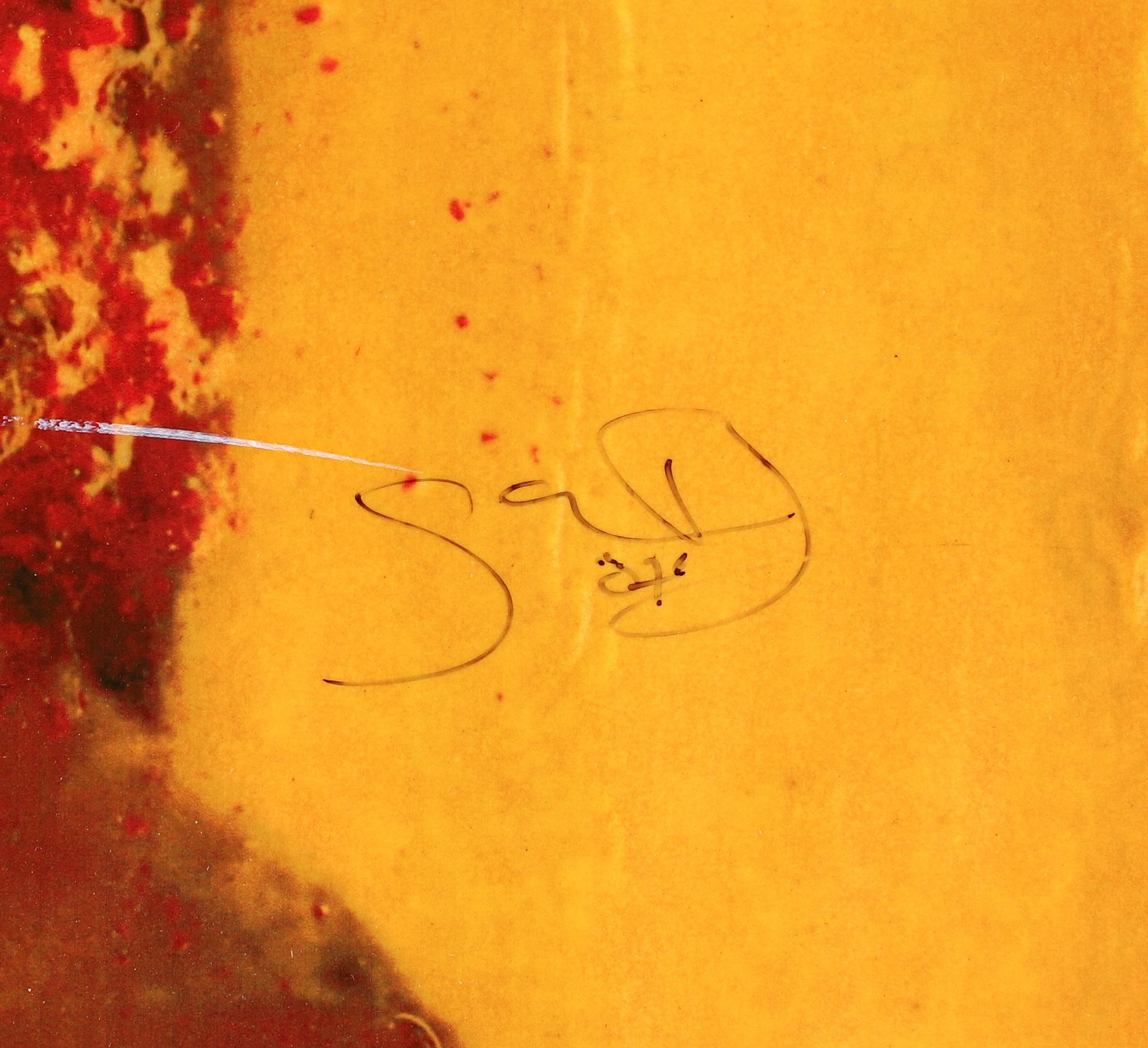 Artwork by Gavin Benjamin, Untitled Abstract, Made of mixed media with paint and varnish on paper