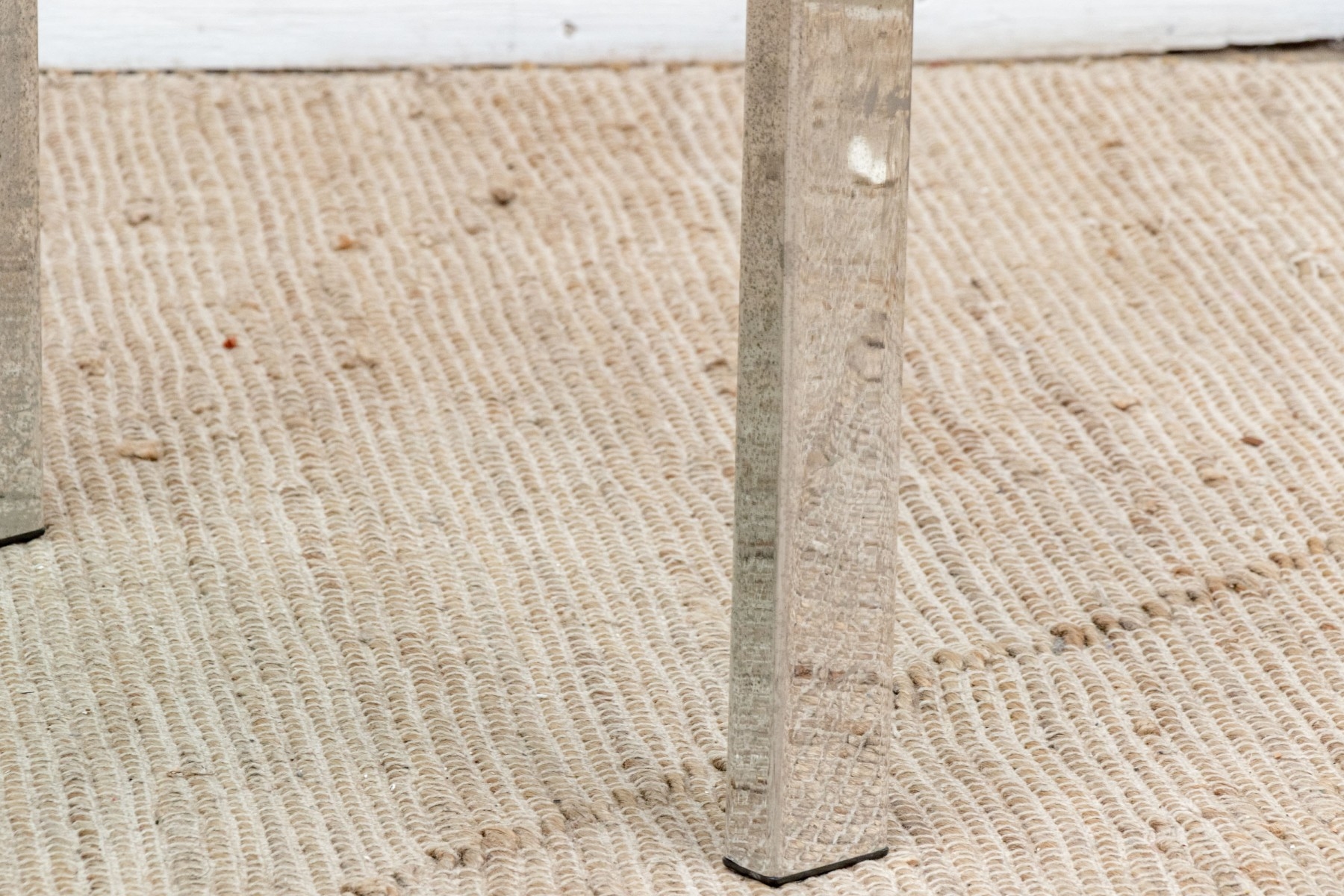 Artwork by Angelo Donghia, Yale Burge & Angelo Donghia Chic Chrome And Glass Side Table, Made of chrome and glass