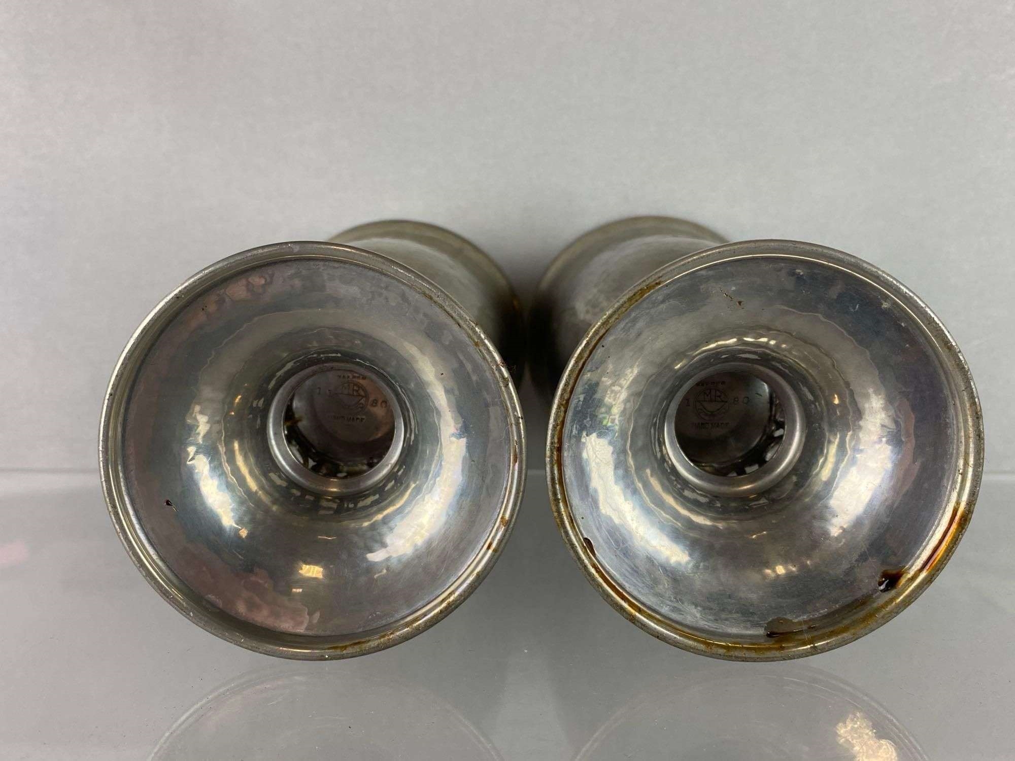 Max Rieg | Group of 2 Max Rieg Pewter Hammered Chalices Turn off bid ...