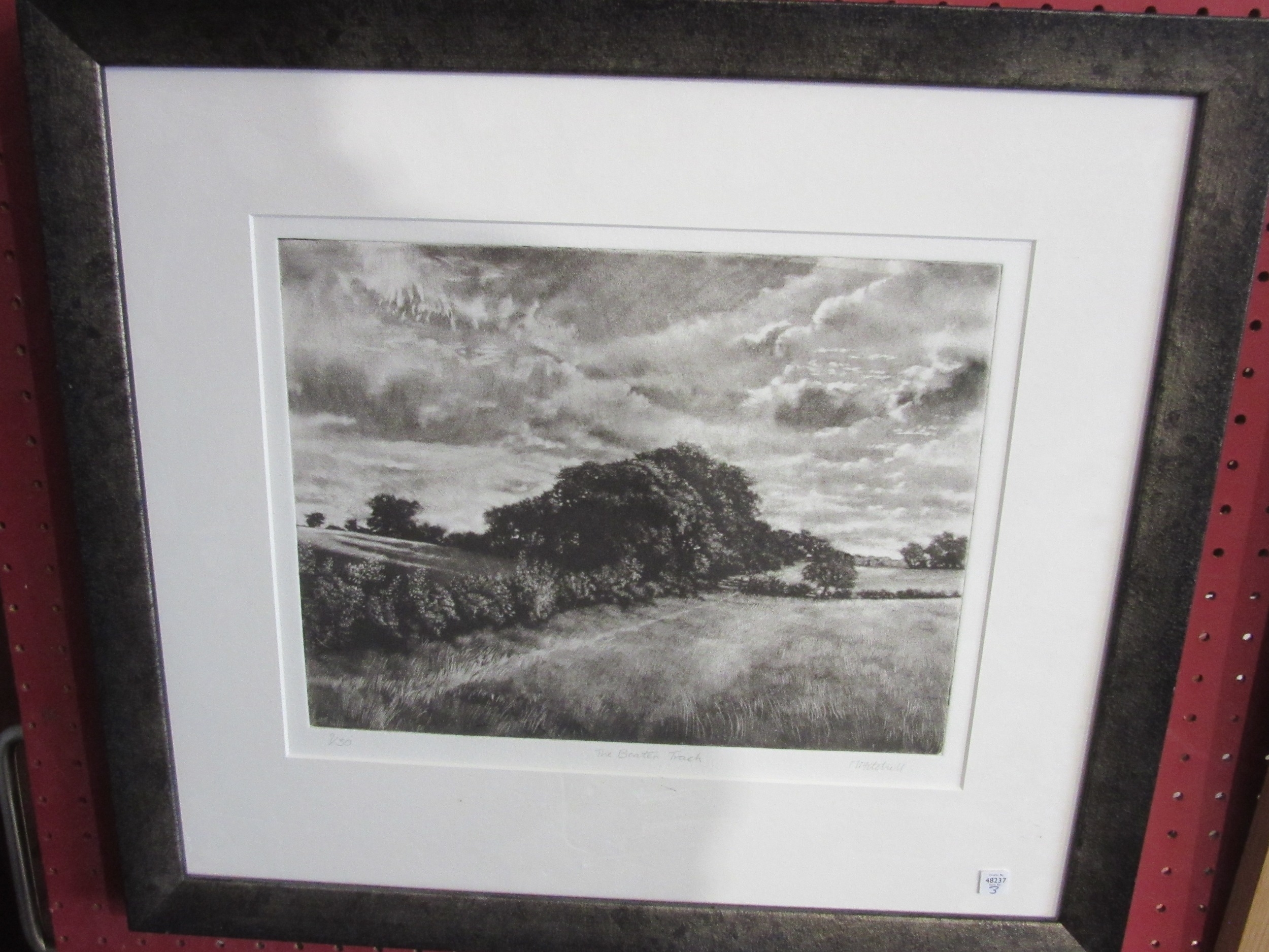 Artwork by Martin Mitchell, The Beaten Track, Made of monochrome print