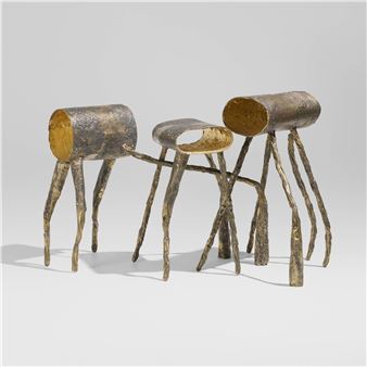 Collection of three stools - Gregory Nangle