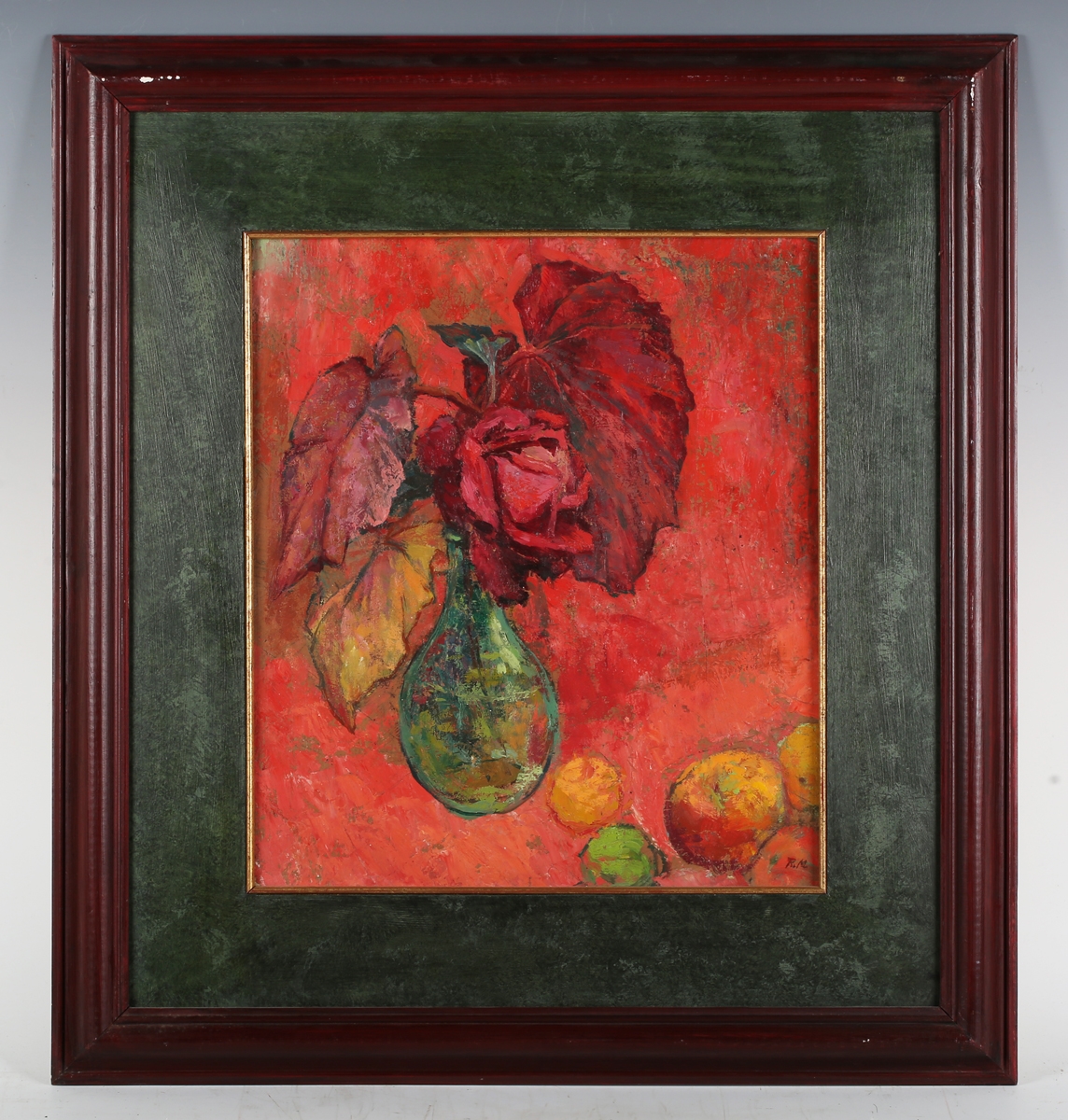 Robin Mackertich | Vivid study of a rose and fruit | MutualArt