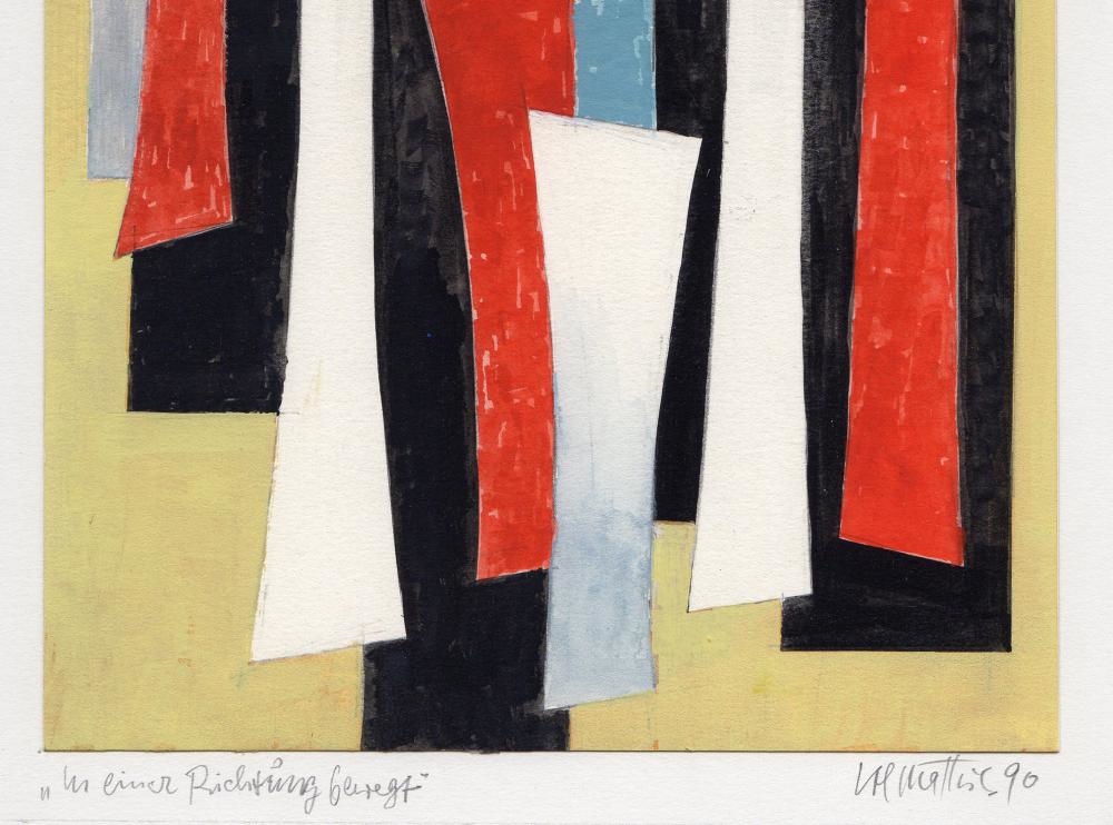 Josef Johann Mathis | Mathis Original Gouache Moved in one Direction ...