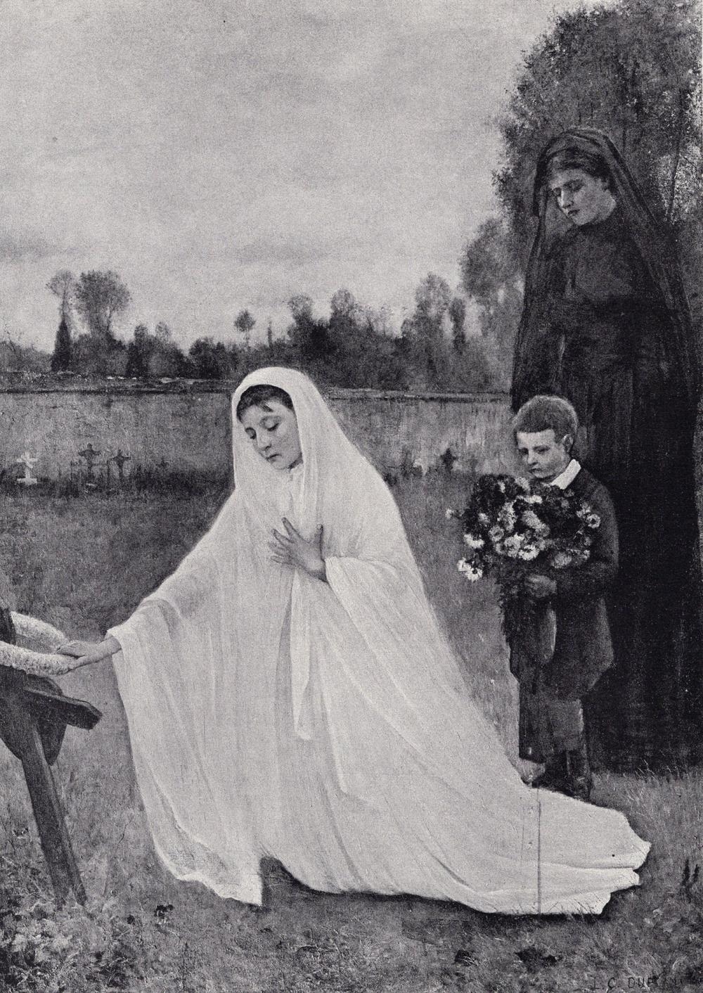 Artwork by L. Duplan, Filial Piety, Made of Antique print after the original